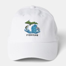 Delstaten Michigans grafik med fisk