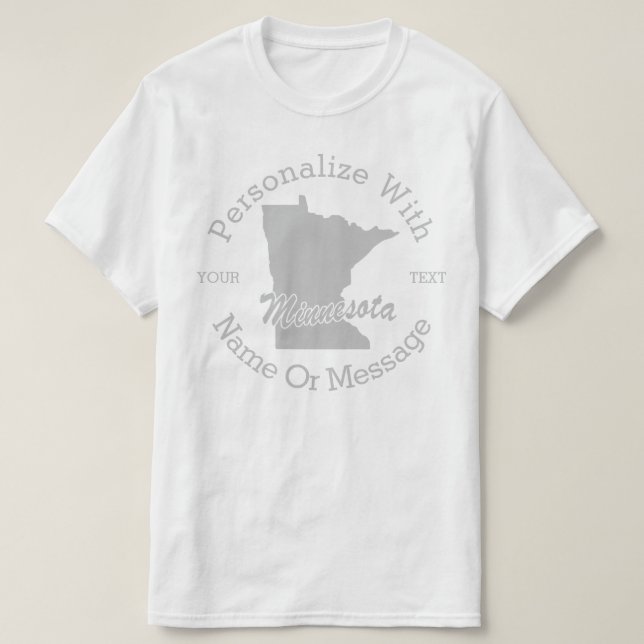 Delstaten Minnesota PERSONLIG T-shirt (Design framsida)