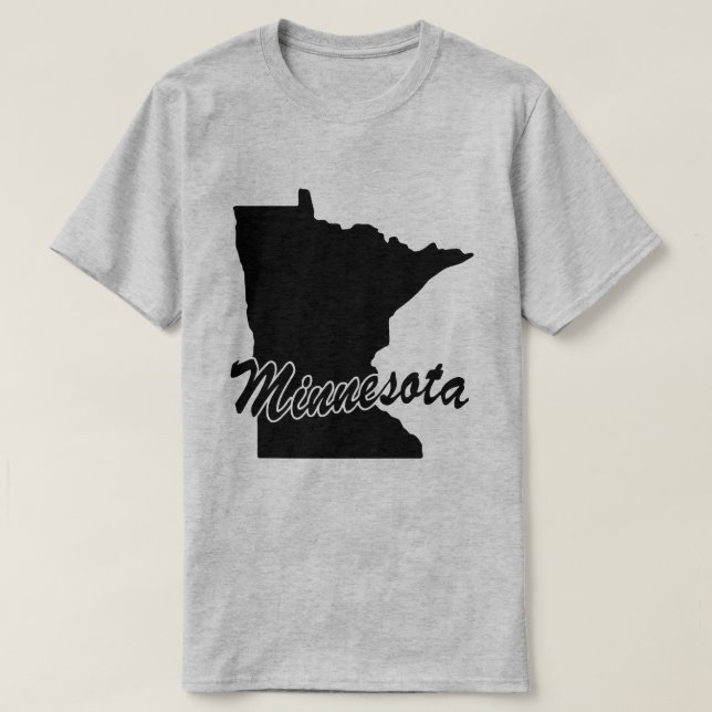 Delstaten Minnesota Shape T-shirt (Design framsida)