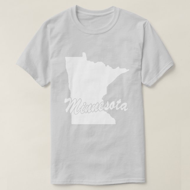 Delstaten Minnesota Shape T-shirt (Design framsida)