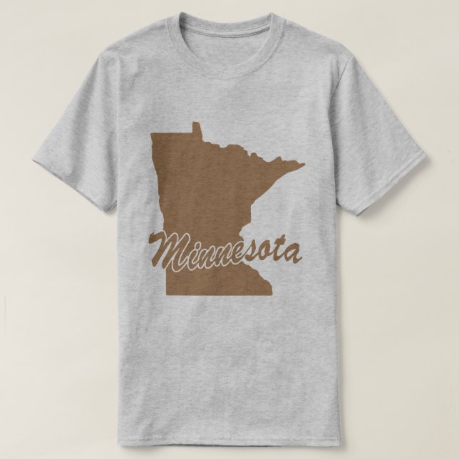 Delstaten Minnesota Shape T-shirt (Design framsida)