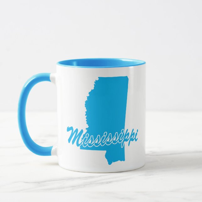 Delstaten Mississippi Shape Mugg (Vänster)