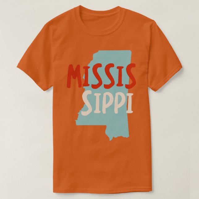 Delstaten Mississippi T Shirt (Design framsida)