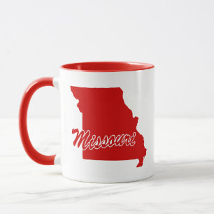 Delstaten Missouri Form Röd Mugg