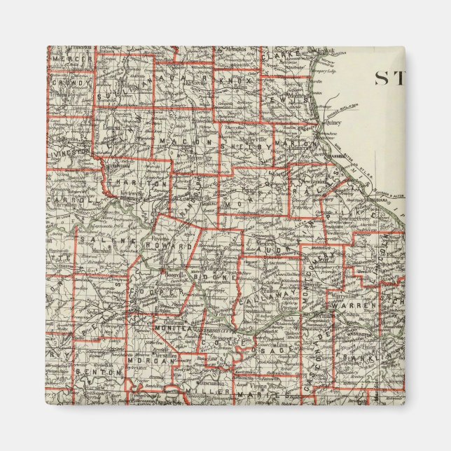 Delstaten Missouri Magnet (Framsidan)