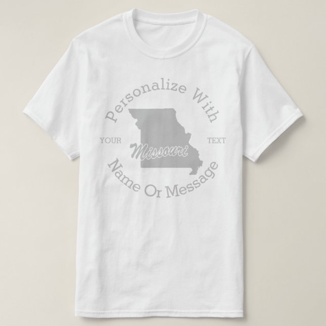 Delstaten Missouri PERSONLIG T-shirt (Design framsida)