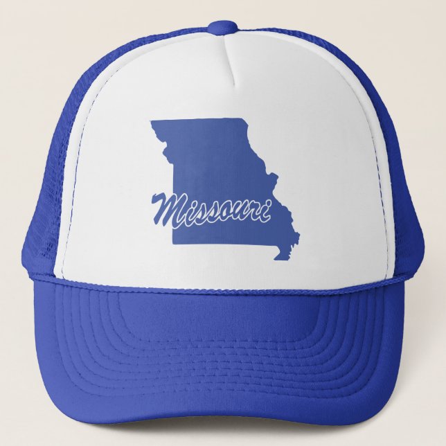 Delstaten Missouri Shape Truckerkeps (Framsida)