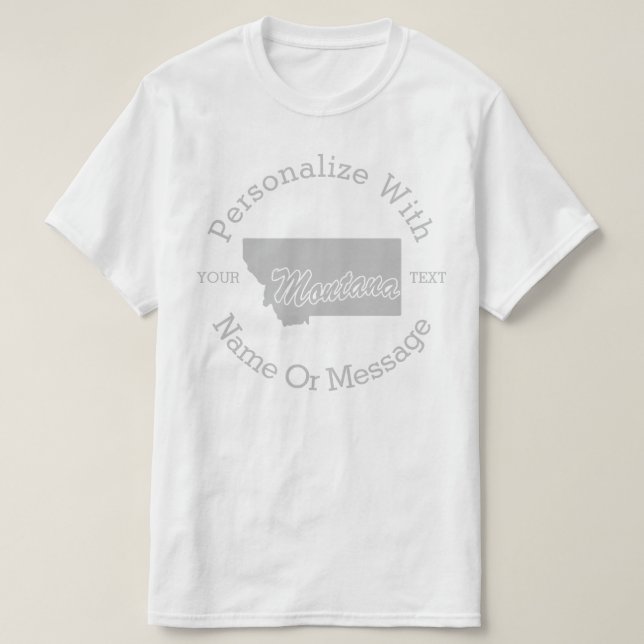 Delstaten Montana PERSONLIG T-shirt (Design framsida)