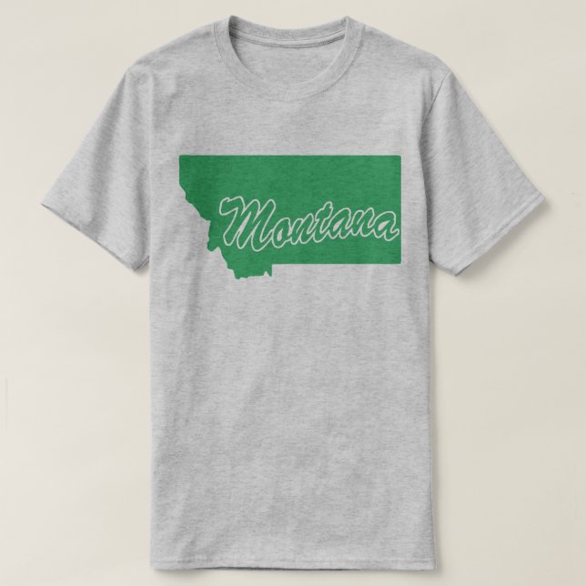 Delstaten Montana Shape T-shirt (Design framsida)