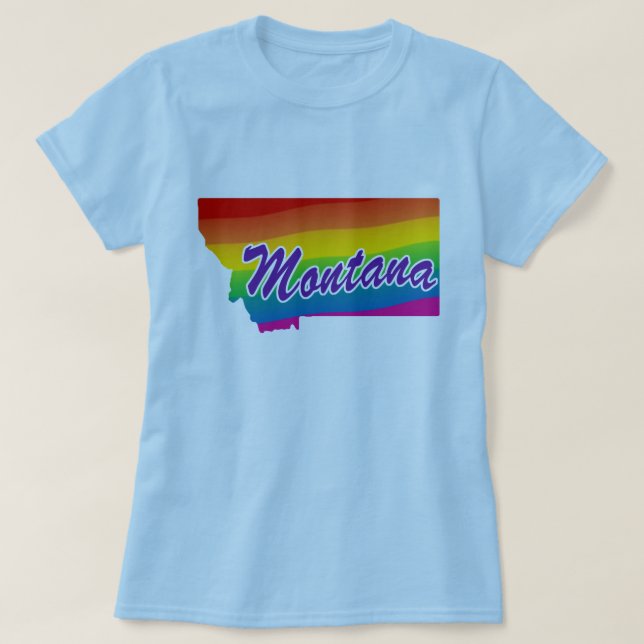delstaten Montana Tee Shirt (Design framsida)