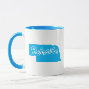 Delstaten Nebraska Shape Mugg