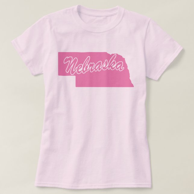 Delstaten Nebraska Shape T-shirt (Design framsida)