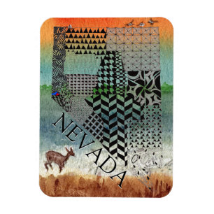 Delstaten Nevada Desert Photo Magnet