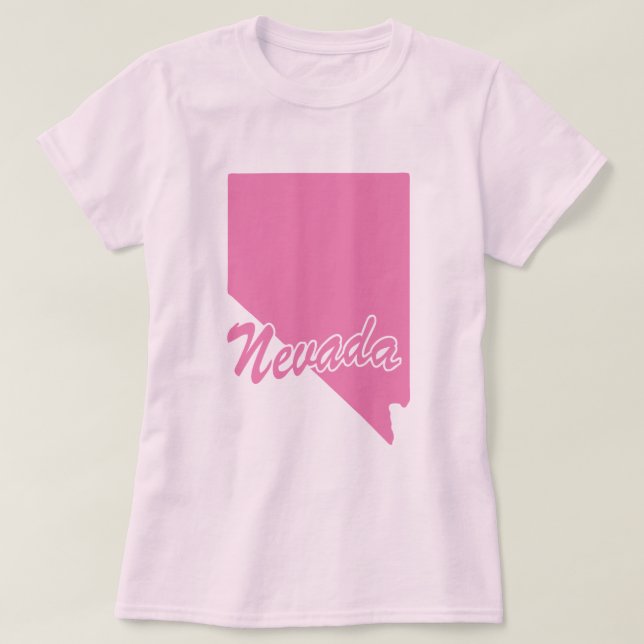 Delstaten Nevada Shape T-shirt (Design framsida)