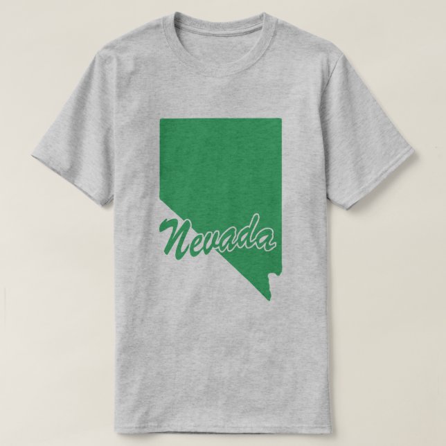 Delstaten Nevada Shape T-shirt (Design framsida)