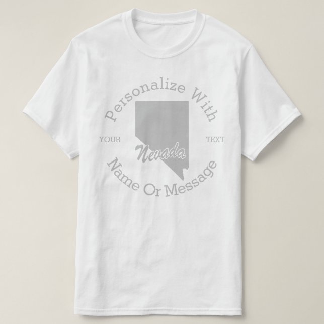 Delstaten Nevadas PERSONLIG T-shirt (Design framsida)