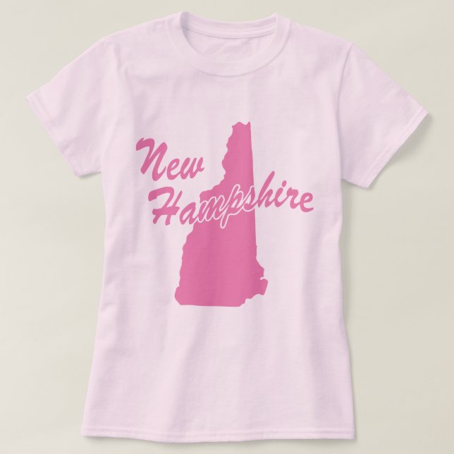 Delstaten New Hampshire Shape T-shirt (Design framsida)