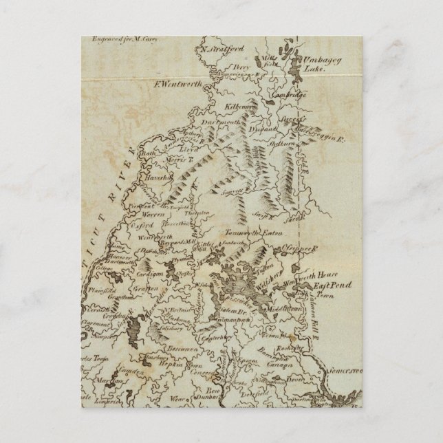 Delstaten New Hampshire Vykort (Framsida)
