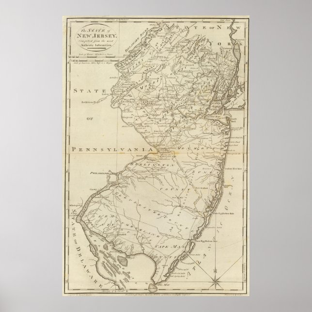 Delstaten New jersey 2 Poster (Framsidan)