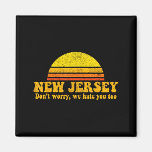 Delstaten New Jersey Rolig Vintage Slogan Retro So Magnet