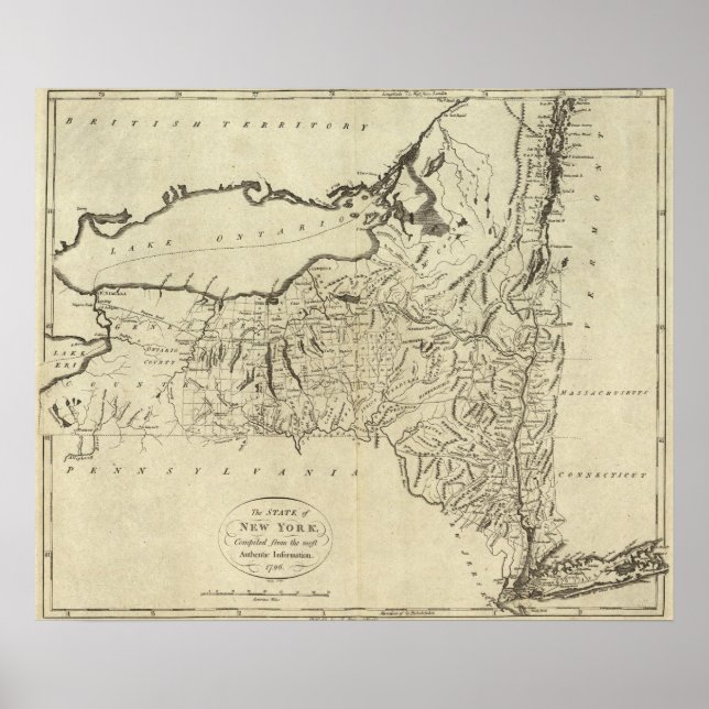 Delstaten New York 2 Poster (Framsidan)