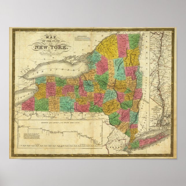 Delstaten New York 3 Poster (Framsidan)