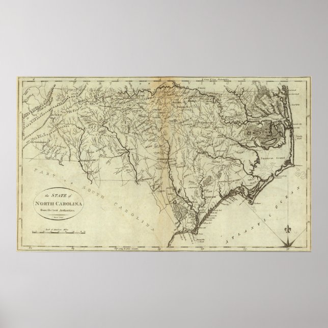 Delstaten North Carolina 2 Poster (Framsidan)