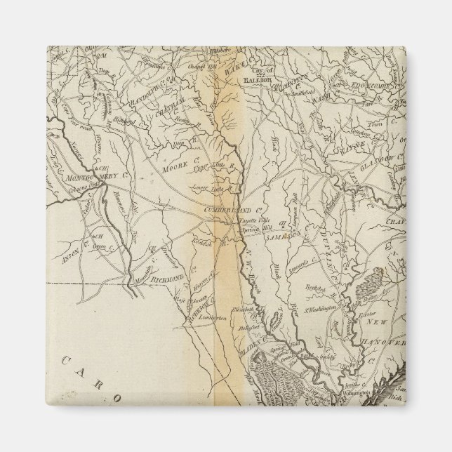 delstaten North Carolina Magnet (Framsidan)