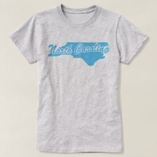 Delstaten North Carolina Shape T-shirt