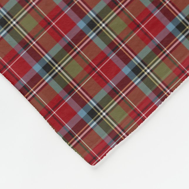 Delstaten North Carolina Tartan Fleecefilt (Hörn)