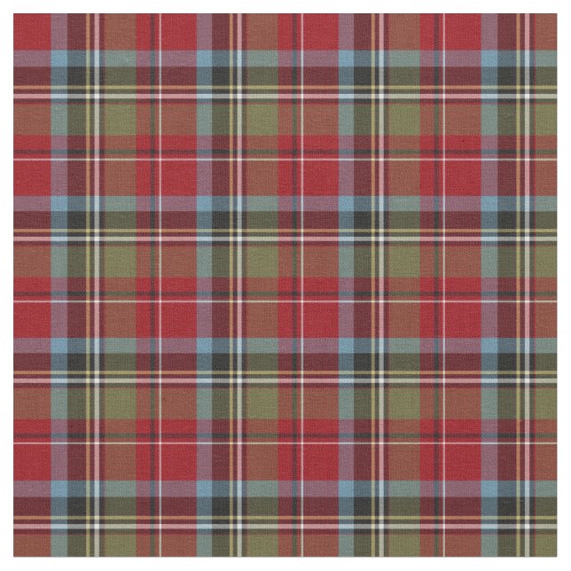 Delstaten North Carolina Tartan Tyg (Närbild)
