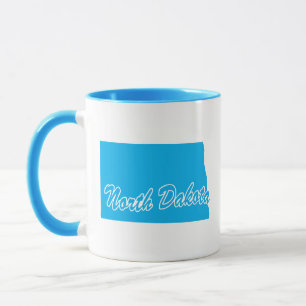 Delstaten North Dakota Shape Mugg