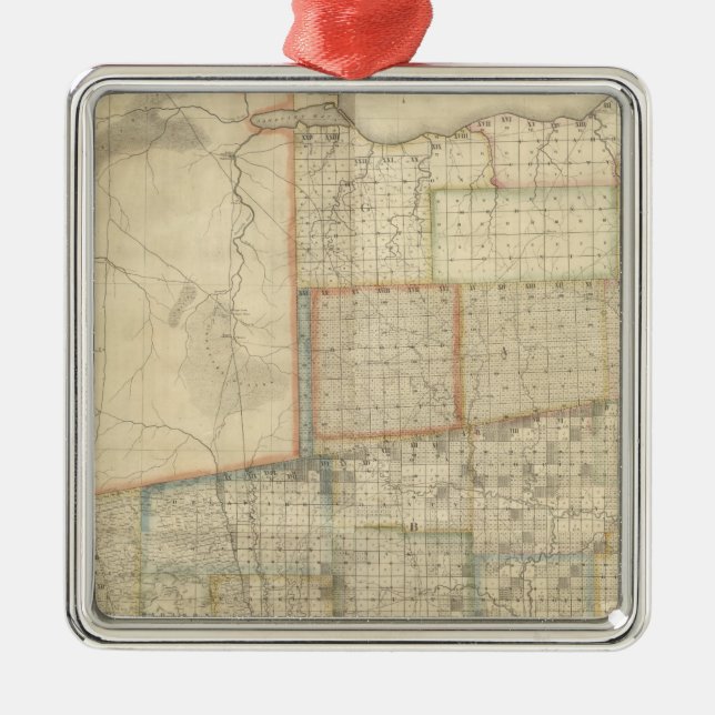 Delstaten Ohio 2 Julgransprydnad Metall (Framsidan)