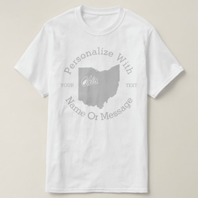 delstaten Ohio PERSONLIG T-shirt (Design framsida)