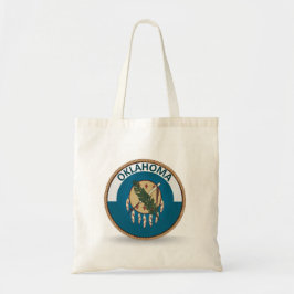 Delstaten Oklahoma Flagga Seal Tote Bag Tygkasse