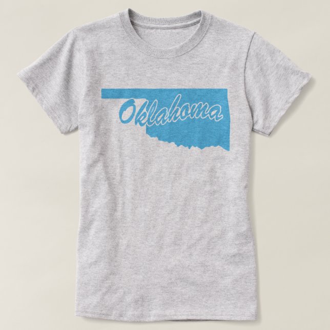 Delstaten Oklahoma Shape T-shirt (Design framsida)