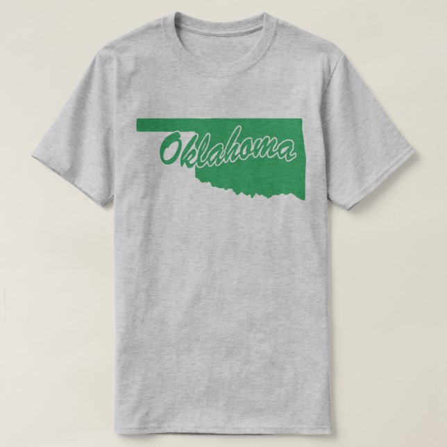 Delstaten Oklahoma Shape T-shirt (Design framsida)
