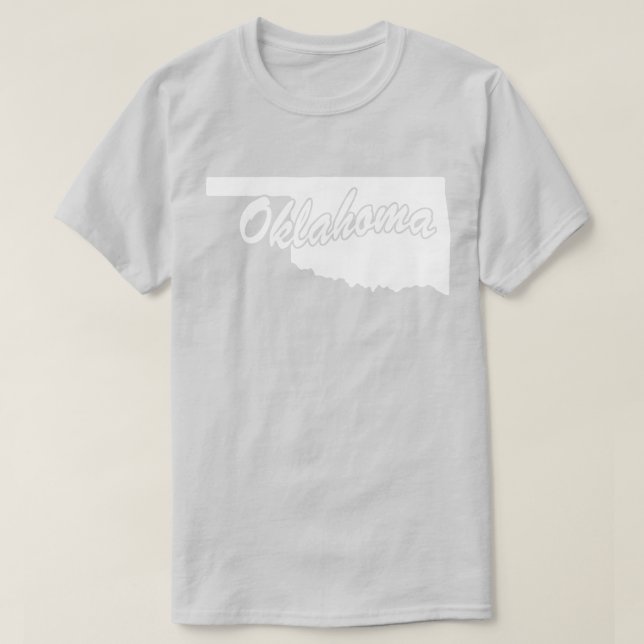 Delstaten Oklahoma Shape T-shirt (Design framsida)