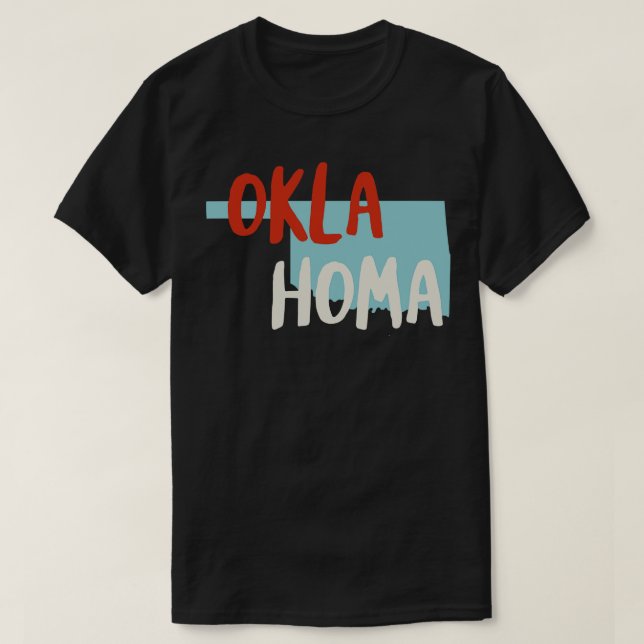 Delstaten Oklahoma T Shirt (Design framsida)