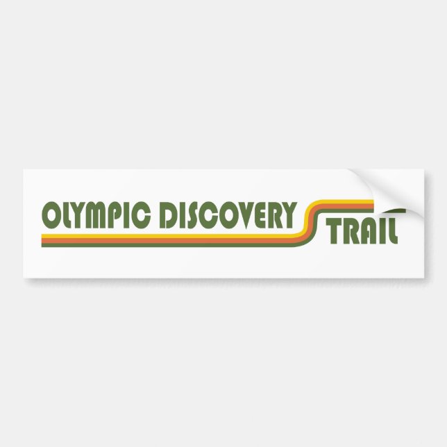 delstaten Olympic Discovery Trail Washington Bildekal (Framsidan)