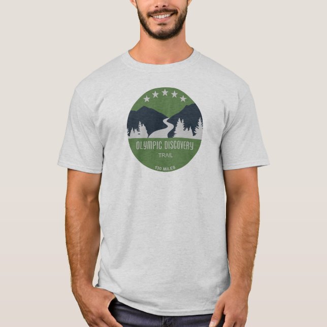 delstaten Olympic Discovery Trail Washington T Shirt (Framsida)