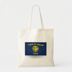 delstaten Oregon Flagga Tote Bag Tygkasse