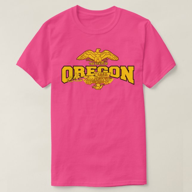 Delstaten Oregon-gåva T Shirt (Design framsida)
