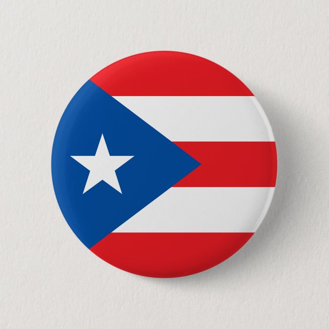 Delstaten Puerto Rico flagga Knapp (Framsida)