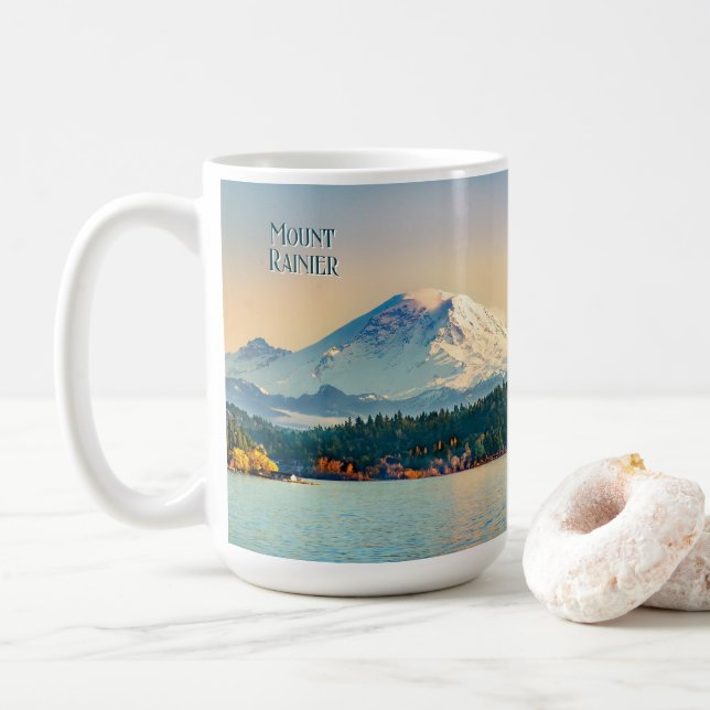 delstaten Rainier Washington Kaffemugg (Med munk)