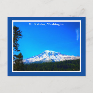 delstaten Rainier Washington Vykort