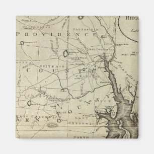 Delstaten Rhode island 2 Magnet