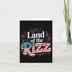 Delstaten Rizz lustiga patriotiska dagen 4 juli U Kort
