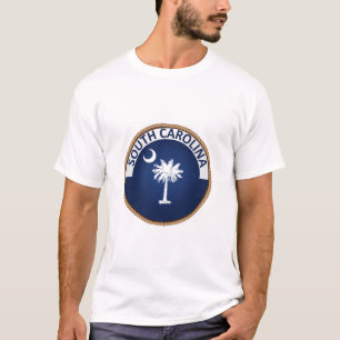 Delstaten South Carolina Flagga Seal T-Shirt