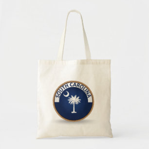 Delstaten South Carolina Flagga Seal Tote Bag Tygkasse